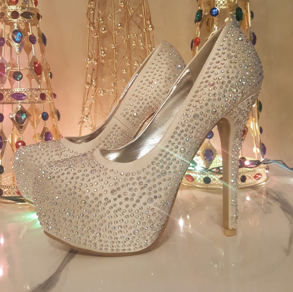 Rhinestone heels